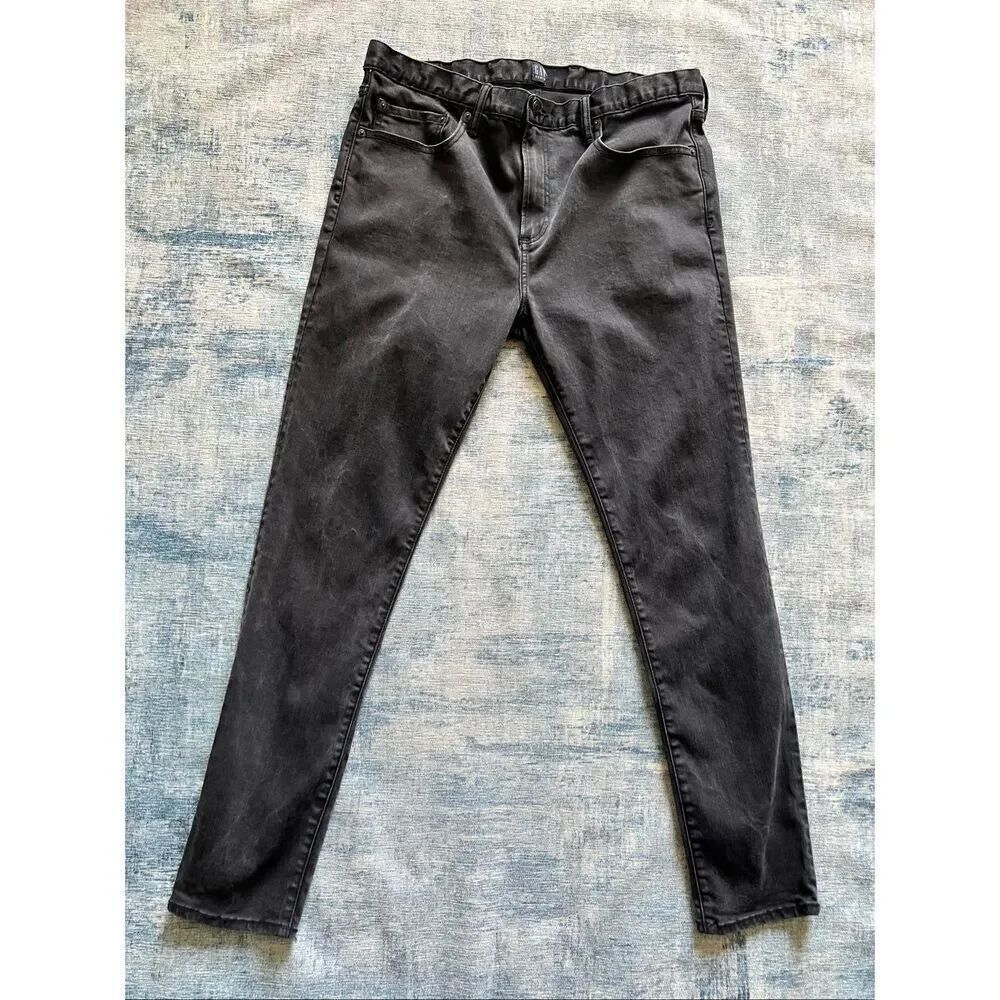 Gap Black Skinny Denim Jean Men's 38 x 32